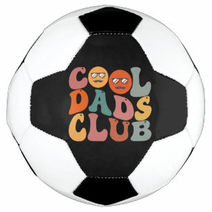 Coole Väter Club Vater Vatertag Retro Groovy Fußball