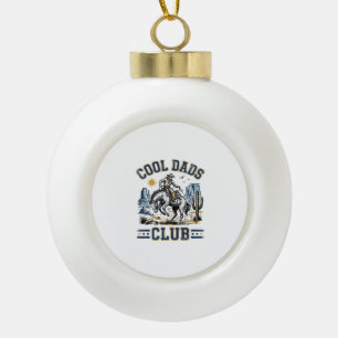 Coole Väter Club Vintage Cowboy Western Hemd Desig Keramik Kugel-Ornament