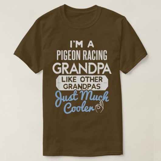 Coole Väter gestalten Pigeon Racing Opa 2 T-Shirt (Design vorne)