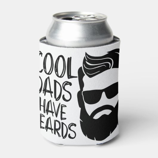 coole Väter haben Bärte Dosenkühler (Kanne Vorderseite)