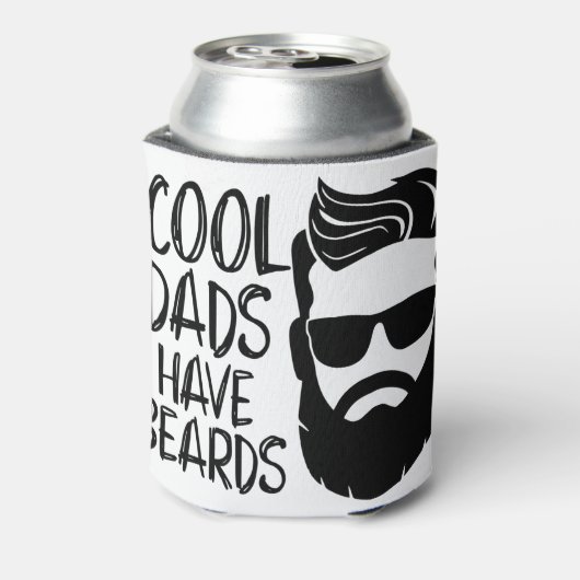 coole Väter haben Bärte Dosenkühler (Kanne Rückseite)