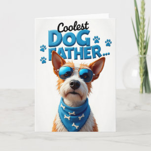 Coole Vater-Hund-Illustrationskarte Karte