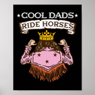 Coole Vater Reiten I Pferdefreund Poster