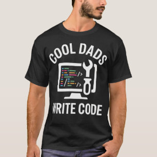 Coole Väter schreiben Code Lustiger Programmierer T-Shirt