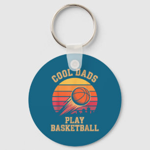 Coole Väter spielen Basketball Papa Schlüsselanhänger