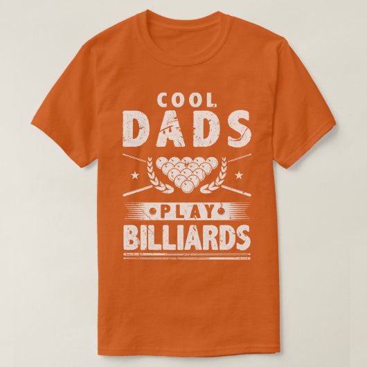 Coole Vater spielen Billiard T-Shirt (Design vorne)