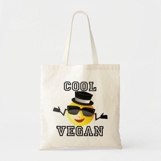 Coole vegane Emoji Taschen-Tasche Tragetasche (Vorne)