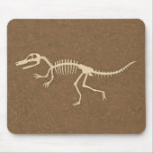 Coole Velociraptor-Dinosaurier-Knochen und Skelett Mousepad (Vorne)