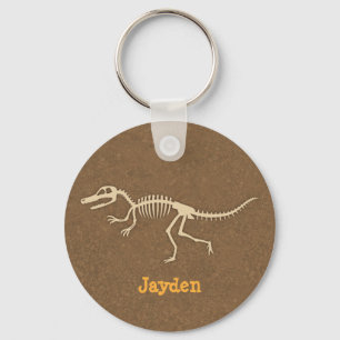 Coole Velociraptor-Dinosaurierknochen für Jungen Schlüsselanhänger