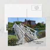 Coole Venedig Beach Canals Postcard! Postkarte (Vorne/Hinten)