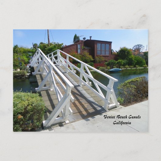 Coole Venedig Beach Canals Postcard! Postkarte (Vorderseite)