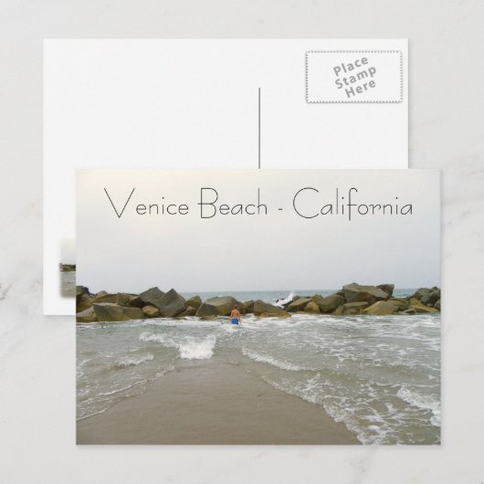 Coole Venedig Beach Postcard! Postkarte (Vorne/Hinten)