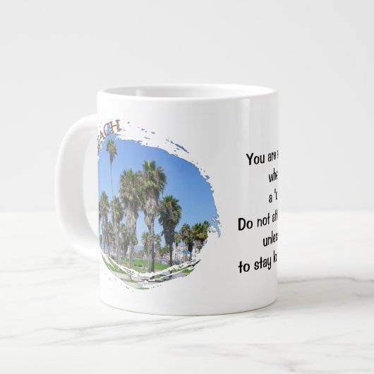 Coole Venice Beach Jumbo Tasse! Jumbo-Tasse (Vorderseite Links)