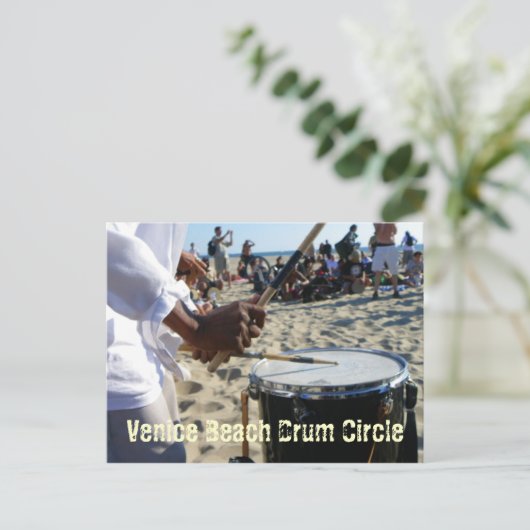 Coole Venice Beach Trorum Circle Postcard! Postkarte (Stehend Vorderseite)