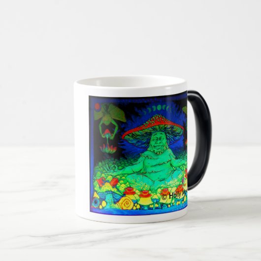 Coole verwandelnde Pilz-Tee-Tasse Verwandlungstasse (VorderseiteRechts)