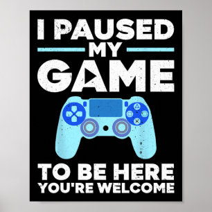 Coole Videospielkunst von Men Women Video Gamer Ga Poster