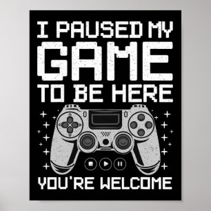 Coole Videospielkunst von Men Women Video Gamer Ga Poster