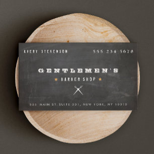 Coole Vintage Barber Shop Scheren Visitenkarte