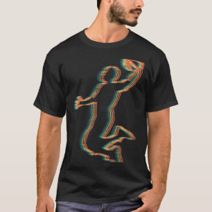 Coole Vintage Basketballspieler Slam Dunk Coach Si T-Shirt