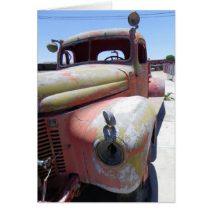 Coole Vintage Car Grußkarte!