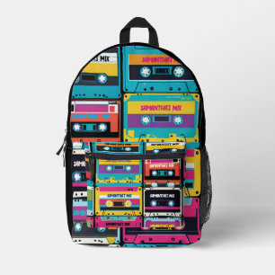 Coole Vintage-Cassettenband-Individualisierung Bedruckter Rucksack