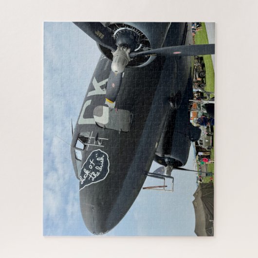 Coole Vintage-Flugzeug-Foto-Pilot-Luftfahrt  Puzzle (Vertikal)