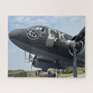 Coole Vintage-Flugzeug-Foto-Pilot-Luftfahrt  Puzzle