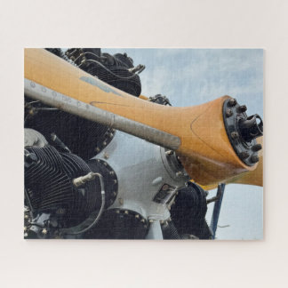 Coole Vintage-Flugzeug-Foto-Pilot-Luftfahrt  Puzzle