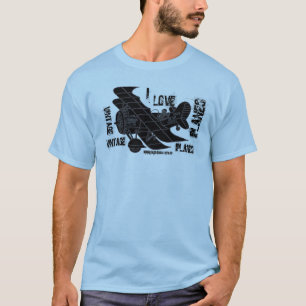 Coole Vintage-Flugzeug-Grafik Kunst T-Shirt-Design T-Shirt