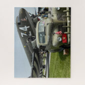 Coole Vintage-Flugzeugfoto-Pilot-Luftfahrt Puzzle (Vertikal)
