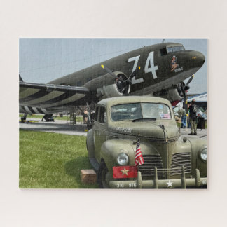 Coole Vintage-Flugzeugfoto-Pilot-Luftfahrt  Puzzle