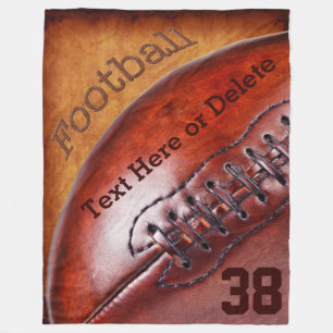 Coole Vintage-Fußball-Wurfdecke PERSONALISIERT Fleecedecke