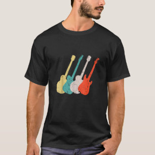 Coole Vintage-Gitarre für Männer Frauen Gitarrist T-Shirt
