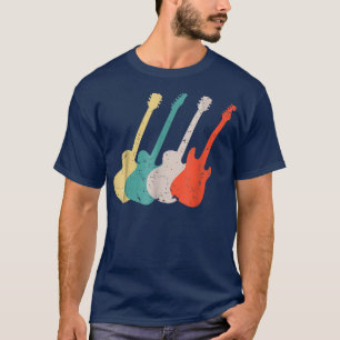 Coole Vintage Gitarre Kunst für Damen Gitarrist Gu T-Shirt