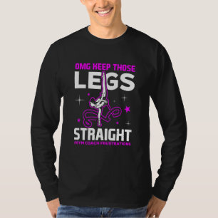 Coole Vintage Gymnastik Straight Legs Gymnast T-Shirt