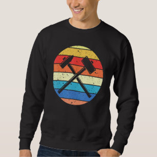 Coole Vintage Hammers Retro Artwork Construction W Sweatshirt
