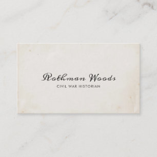 Coole Vintage handgeschriebene Kalligrafie Visitenkarte