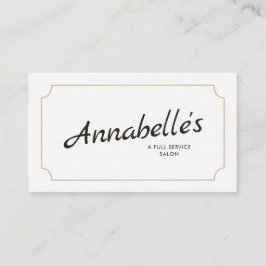 Coole Vintage handgeschriebene SkriptTypografie Visitenkarte