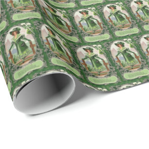 Coole Vintage-Irland-Kachel Muster Saint Patrick's Geschenkpapier