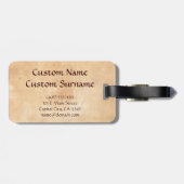 Coole Vintage japanische Gepäckanhänger (Rückseite horizontal)