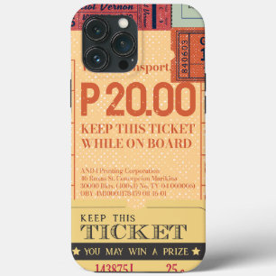Coole vintage Kino Tickets Moderne Mitte des Jahrh Case-Mate iPhone Hülle