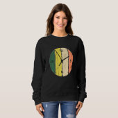 Coole Vintage Küchenuhr Sweatshirt (Vorne ganz)