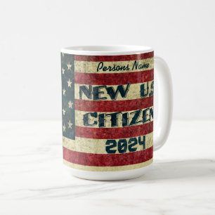 Coole Vintage Neue US-Bürger Kaffeetasse 2024