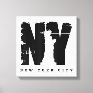 Coole Vintage New York City Style Tee Shirts, New  Leinwanddruck