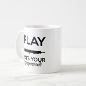 coole Vintage oboe Entwürfe Kaffeetasse (Vorderseite Links)