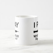 coole Vintage oboe Entwürfe Kaffeetasse (Mittel)