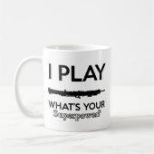 coole Vintage oboe Entwürfe Kaffeetasse (Links)