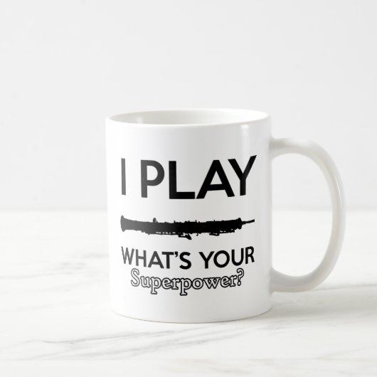 coole Vintage oboe Entwürfe Kaffeetasse (Rechts)