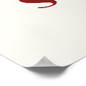 Coole Vintage Pinup Girl Poster (Ecke)