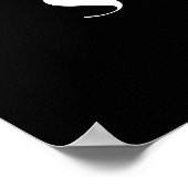 Coole Vintage Pinup Girl Poster (Ecke)